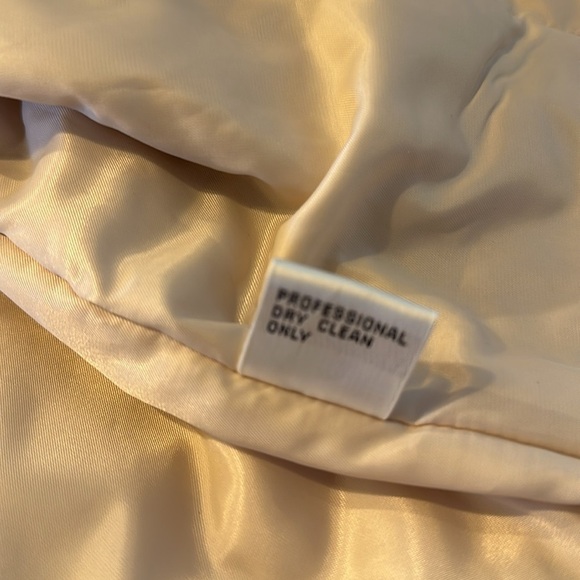 Donna Sui Milano Italy Raw Details Asymmetrical Authentic Fur Collar Jacket S/8 - Picture 14 of 15